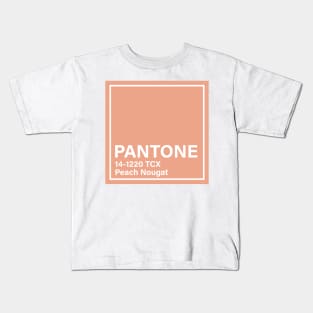 pantone 14-1220 TCX Peach Nougat Kids T-Shirt